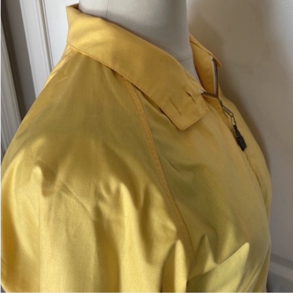 Vintage London Fog Jacket Fall Yellow Coat Collar Zips Pockets Utility Canvas 16 - Picture 17 of 17